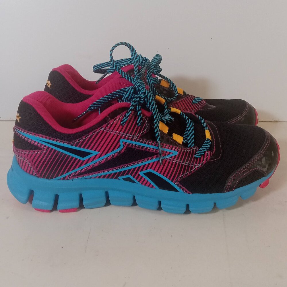 Reebok Smoothflex Ride 3.0 Girl's Youth Size 3.5 Running Shoes Pink/Black V47838
